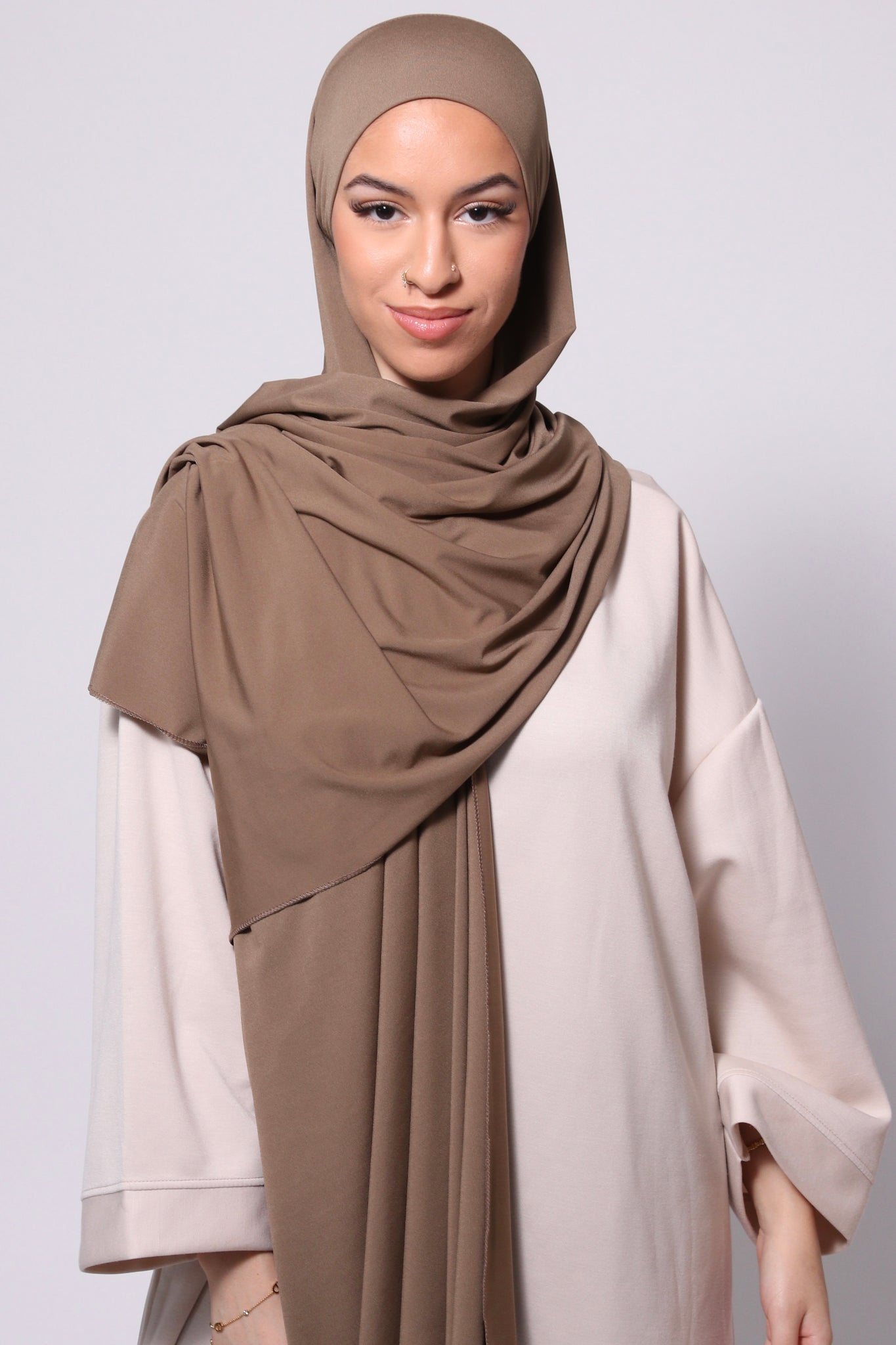 Jersey à enfiler - taupe